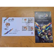 Designer Autograph Signature Kuala Lumpur 2017 Sukan SEA Bangkit Bersama SEA Games 4v Stamp FDC