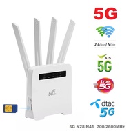 5G Wireless Router 4 เสา ถอด เปลี่ยน ได้ Fast and Stable รองรับ 3CA 5G 4G 3G AIS, DTAC, TRUE ,NT (My