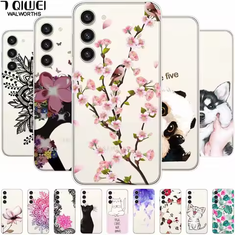 For Samsung S23 FE / S23+ / S23 Ultra Case Clear Cover Soft Bumper for Samsung Galaxy S23 FE 5G Tran