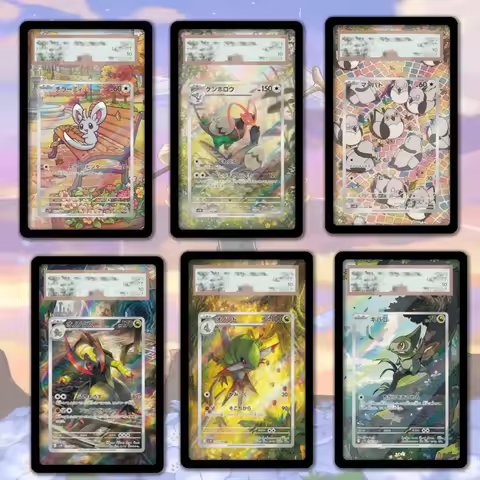 For Pokemon Card Display PTCG Haxorus Axew Oidove Minccino Art Display Anime Game Expand Art Fans Gi