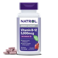 Natrol Vitamin B12 Fast Dissolve Tablets Promotes Energy Supports a Healthy Nervous System Maximum S