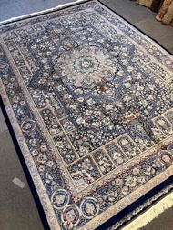 Premium Persian Style Cotton Silk Carpet 2x3m | Very Fine Quality Medallion Oriental Rug