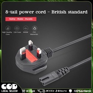 Electric 2 Prong Power Cord Cable PS5 PS4 PS3 PS2 PS PSP AC Power Adapter Cable Cord UK plug HP EPSO