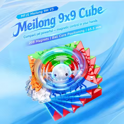 Moyu Meilong 9x9x9 Magic Cube MeiLong9 9x9 Professional Speed Cube Puzzle Antistress Decompression E