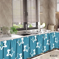 6PCS Lababo Curtain 3 for 100 makapal Sale Lababo Kitchen Sink Kurtina Sale Pang Lababo Curtain for 