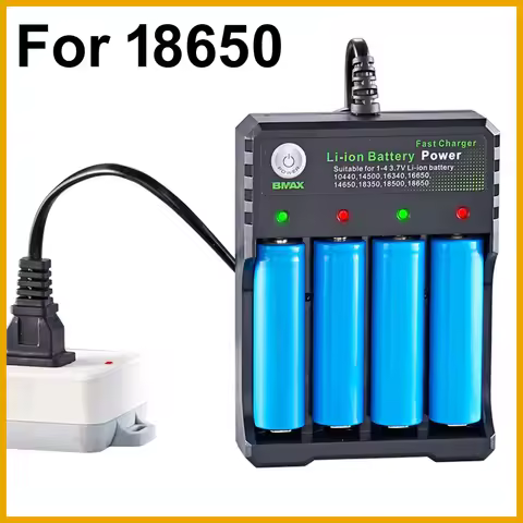 New 2026 18650 Li-ion Battery Charger 4 Slots AC 110V 220V EU/US/USB Dual For 18650 Charging 3.7V 4.