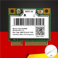 NEW WiFi 6E AX210HMW Mini PCIE Wifi Card For Intel AX210 5374Mbps Bluetooth5.2 802.11ax 2.4G/5G/6G W