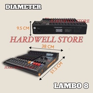 [Garansi] Mixer Audio / Mixer Soundcard / Mixer Hardwell 8 Channel