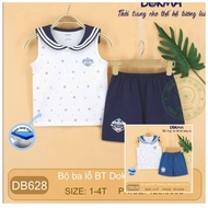 Dokma DB628 ORGANIC BT COTTON TRIPLE HOLE SET INCLUDES 4 SIZES 2 COLORS (White, navy blue, white, te