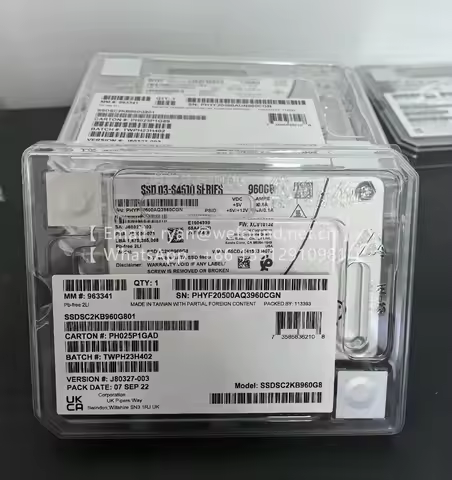 S4510 960G SATA SSD SSDSC2KB960G8