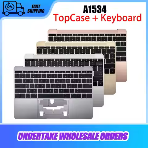 Original A1534 US Layout Top Case Keyboard for MacBook Air 12" A1534 Palmrest Top Case with Keyboard
