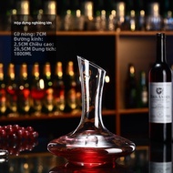 Crystal Glass Wine Decanter Lead-Free with Handle Red Wine Pouring Pot Home Use European Style Spiri