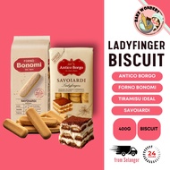 Antico Borgo Ladyfingers/ Forno Bonomi LadyFingers/ Lady Fingers/ Tiramisu Biscuits (Loose Packet/On