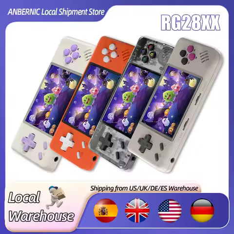 ANBERNIC RG28XX Handheld Game Console 2.83" Screen IPS Screen 64G Linux 5000+ Games Pre-installed H7