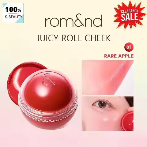 [ClearanceSale] rom&nd JUICY ROLL CHEEK 01 RARE APPLE,Soft Melt Blend Feel,Creamy Cheek Lip Use,Kore