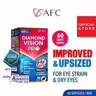 AFC Diamond Vision PRO 4X-Dry Tired Eyes Blurred Vision Blue Light Eye Fatigue - Free Form Lutein 4X