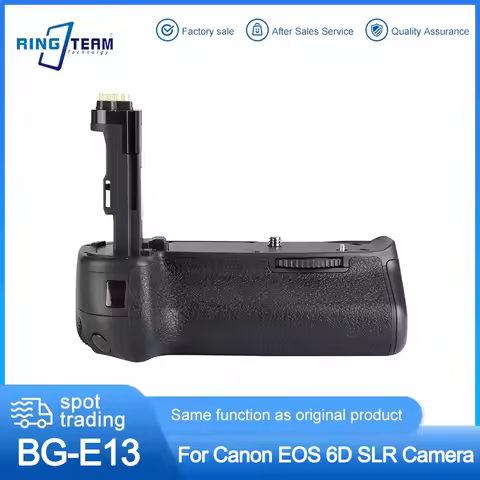 BG-E13 Vertical Battery Grip Holder for Canon EOS 6D SLR Camera Compatible with LP-E6 Or AA Batterie