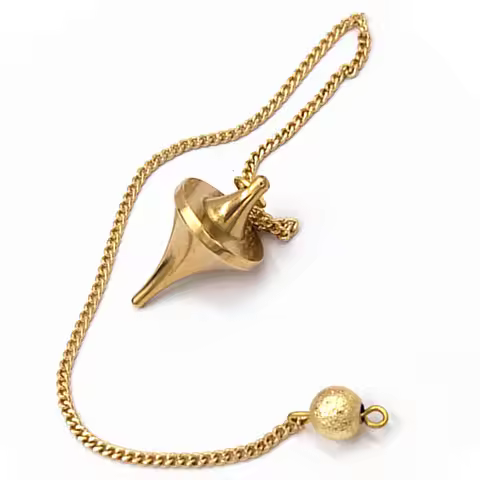 Pendulum for dowsin Healing Pyramid Reiki Copper Metal Pendant Charms Chrome Rose Gold Color Fashion