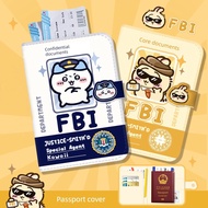 FBI Passport Protective Case Boarding Passport Holder Card Holder Portable Travel Document Holder St