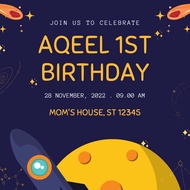 e-card birthday kad harijadi aqiqah digital