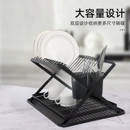 Tablew Tableware Kitchen Rack Storage Dishes Cutlery Rack Bowl Water Cup Foldable Drain Rack Dinner 