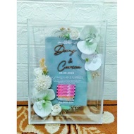 BA02 - Acrylic Dowry Frame Acrylic Box Sleding