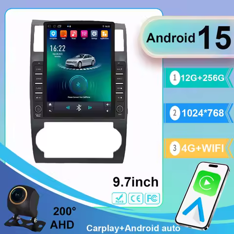 9.7 Android 15 Car Radio For Dodge Charger LX 2005 - 2010 For Dodge Magnum 2 2003 - 2007 Multimedia 