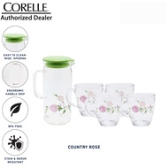 Corelle Coordinates 5pc Set Water Set Pyrex Country Rose Sakura 5pcs Tea Set  Water Set Cawan
