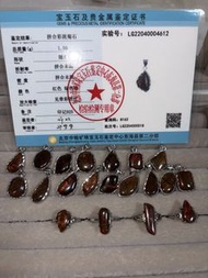 拼合彩斑菊石吊墜