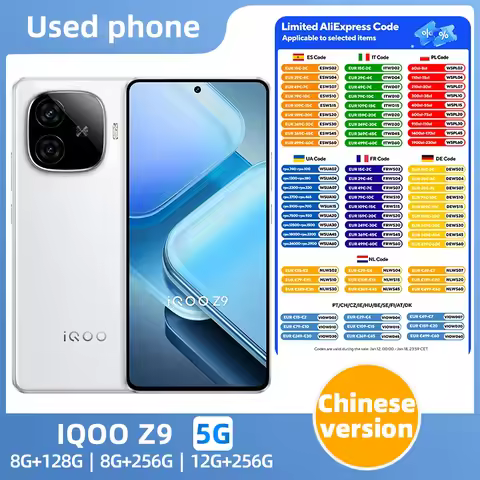 IQOO Z9 5G 80W Fast Charging 6000mAh 2388*1080 Screen resolution 144Hz Used Phone