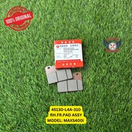 [100% ORIGINAL] RH.FR.PAD ASSY MAXS400i part number : 45130-L4A-310 RH.FR.PAD ASSY MAXS400i