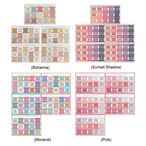 75Pcs Laminated Bible Tabs Bible Index Tabs Tear-resistant Boho Theme Bible Tabs Large Print Bible B