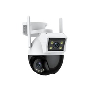 UPUPIN Outdoor CCTV WIFI Dual Lens 4MP/6MP IP Camera CCTV Waterproof Outdoor  Dual Screen PTZ 360° D