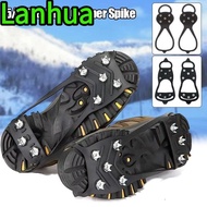 LANHUA 1 Pair Ice Gripper Spike, Anti-Slip Spike Shoes Crampons,  5/8 Teeth Universal Spike Grips Cl