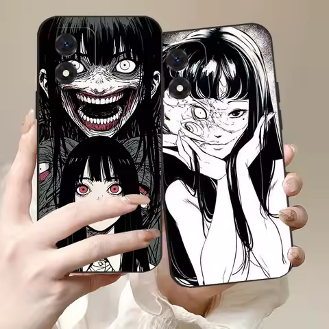 Junji Ito Horror For OPPO Realme GT 7 7T 6T 15 15T 14 14T 14x 13 12 C75 C75x C73 V70S Pro Plus Phone