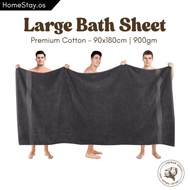 Large Bath Towel / Bath Sheet – Premium Cotton 90x180cm 900gm Water Absorbent Premium Towel