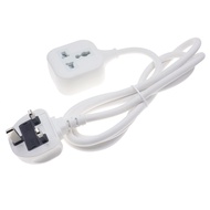 UK BS1363 13A Molded Plug to Socket Power Extension Cable 3x1.5mm Wire Gauge 1m/3m/5m UKCA Approved