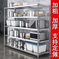 ‍🚢Kitchen Multi-Layer Storage Rack Stainless Steel Domestic Storage Rack Microwave Oven Rack Oven Rack Five-Layer Baseme