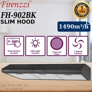 FIRENZZI SLIM HOOD / COOKER HOOD 1490M³/HR FH-902BK / FH902BK // 1390M³/HR FH-602BK / FH602BK