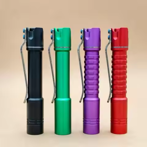 Reylight MK3 Pineapple Mini Aluminum Flashlight with Battery Nichia 519a 4000K LED EDC Flashlights