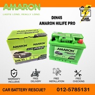 [ Installation Provided ] DIN45L | DIN45 | LN1 ] Amaron Hi-Life Pro | Car Battery Bateri Kereta 45AH