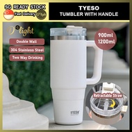 Tyeso Thermal Tumbler 900ml/1200ml Vacuum Insulated Flask Water Bottle Car Cup Tumbler Coffee Cup