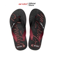 Ando Official Watson Flip Flops for Men - Black, Maroon