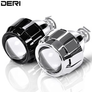 2.5 Inch Universal Bi Xenon HID Projector Lens Silver Black Shroud use H1 Xenon LED Bulb for H4 H7 Motorcycle Car Auto H