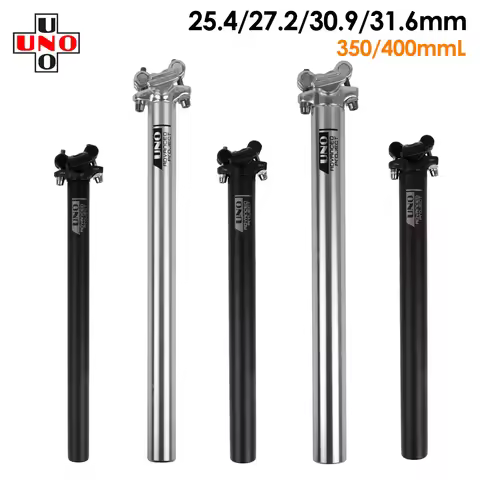 UNO Road Bicycle Seat Post 25.4/27.2/30.9/31.6mm Aluminium Alloy MTB Mountain Bike Seatpost Saddle T