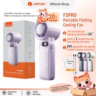 JAMAY Portable Handheld Fan 8000mAh 30h cooling Foldable Hand Fans with 199 gears strong wind F5Pro