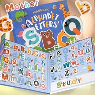 7.24-Magnetic Book Style Letter Spelling Word Puzzle Children 26 English Letters Spelling Early Educ