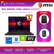 MSI Sword 16 HX B14VGKG-620 16'' QHD+ 240Hz ( i9-14900HX, 16GB D5, 1TB SSD, RTX4070 8GB, W11 )