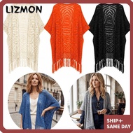 LIZMON Lightweight Cardigan - Bohemian Oversized Open-Front Outfit Cover-Up