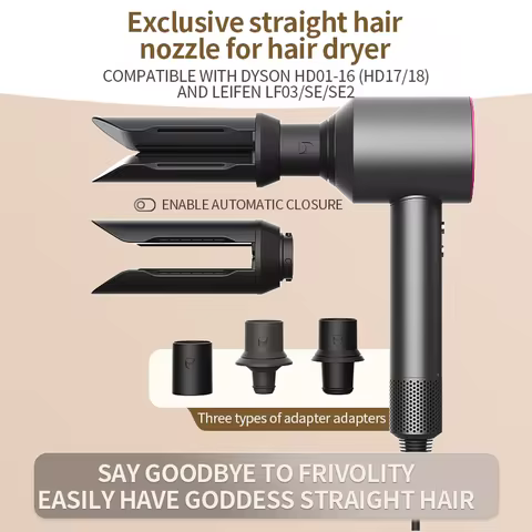 HD01 HD02 Automatic Curling Nozzle For Dyson Airwrap Supersonic HD03 HD04 HD08 HD15 HD16 Hair Dryer 
